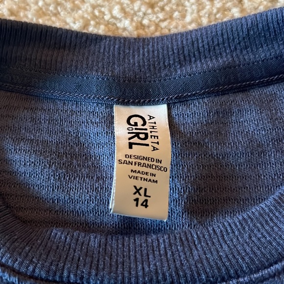 ATHLETA GIRL ribbed sweater size XL/14 - Picture 3 of 4